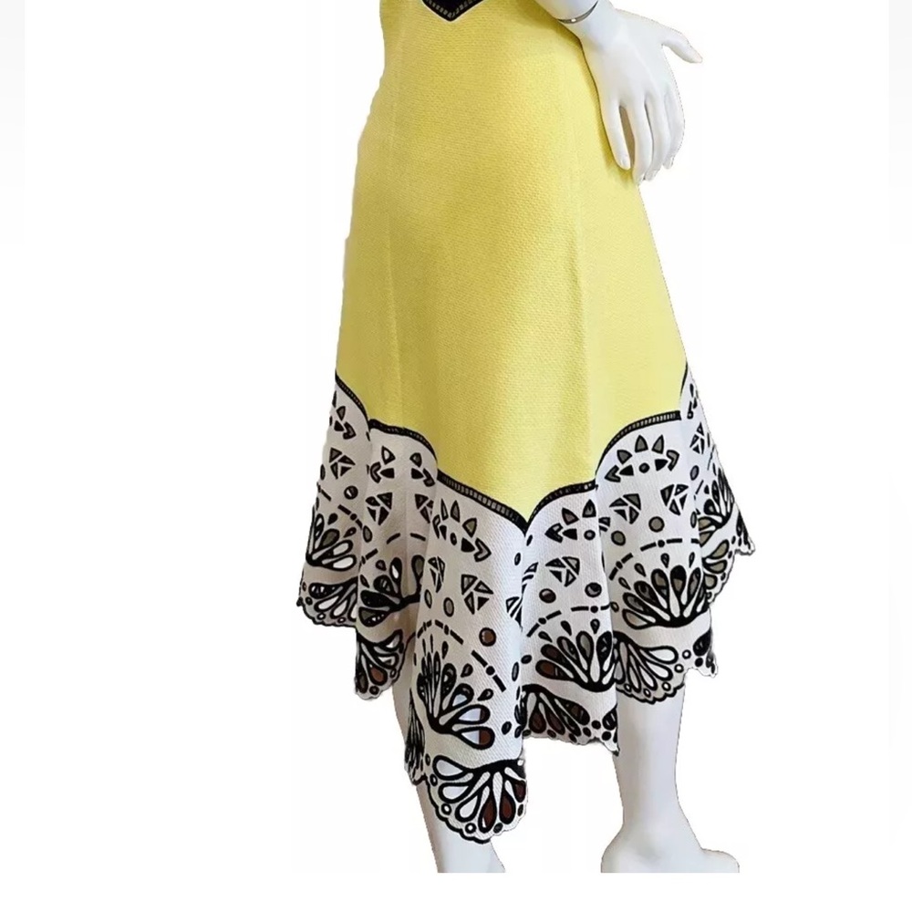 EMILIO PUCCI Color-block Broderie Anglaise-paneled dress size 38IT - Picture 7 of 11